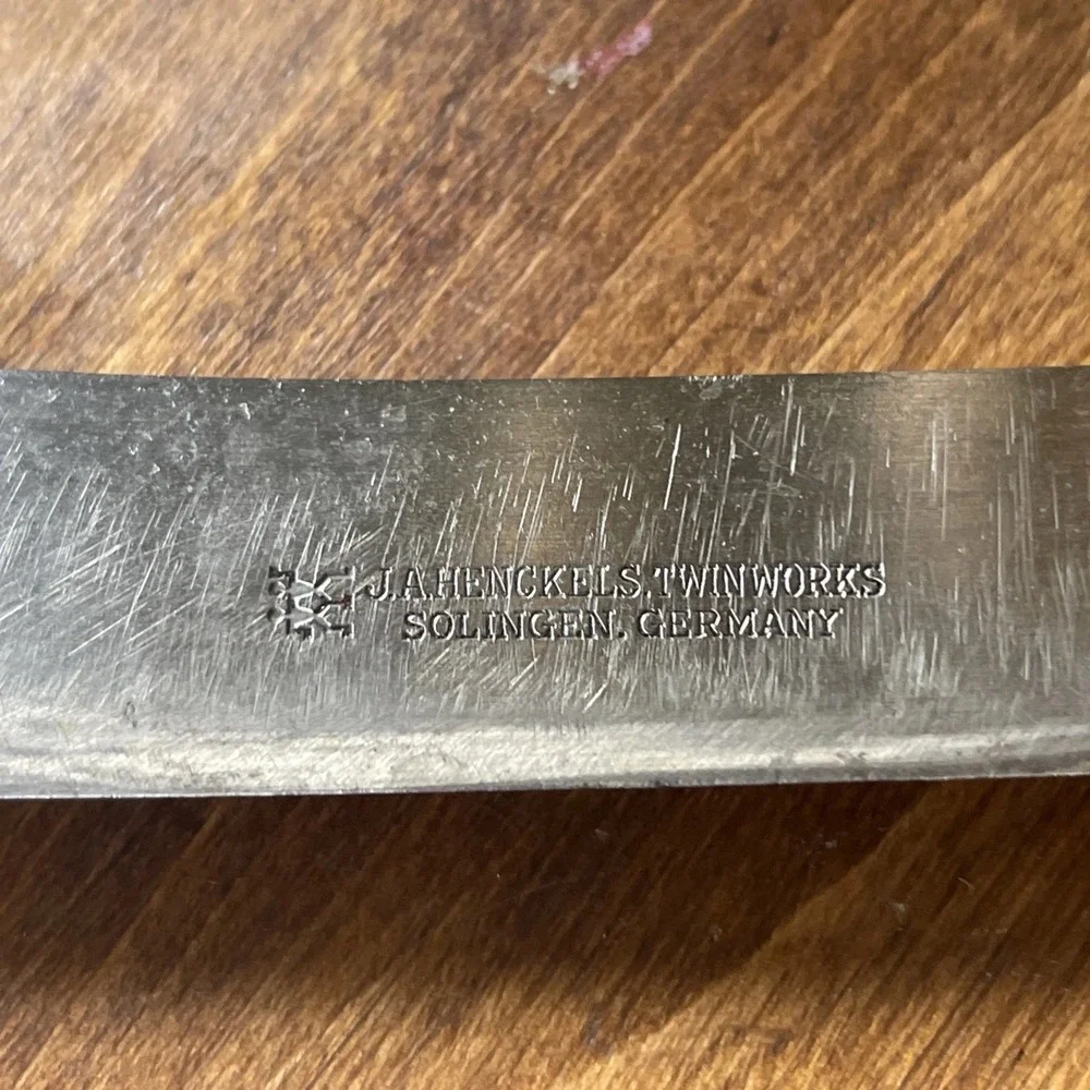 Antique J A Henckels Twinworks Germany Carbon Steel 30-7In Chef‎ Knife Butcher